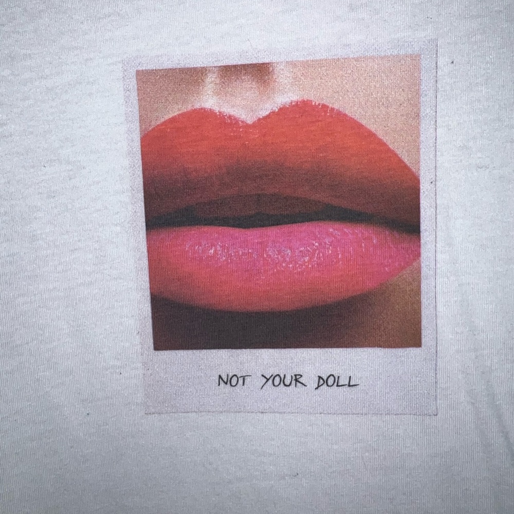 Forever 21 “Not Your Doll” White tee 👄🩷🤍 - Picture 4 of 4